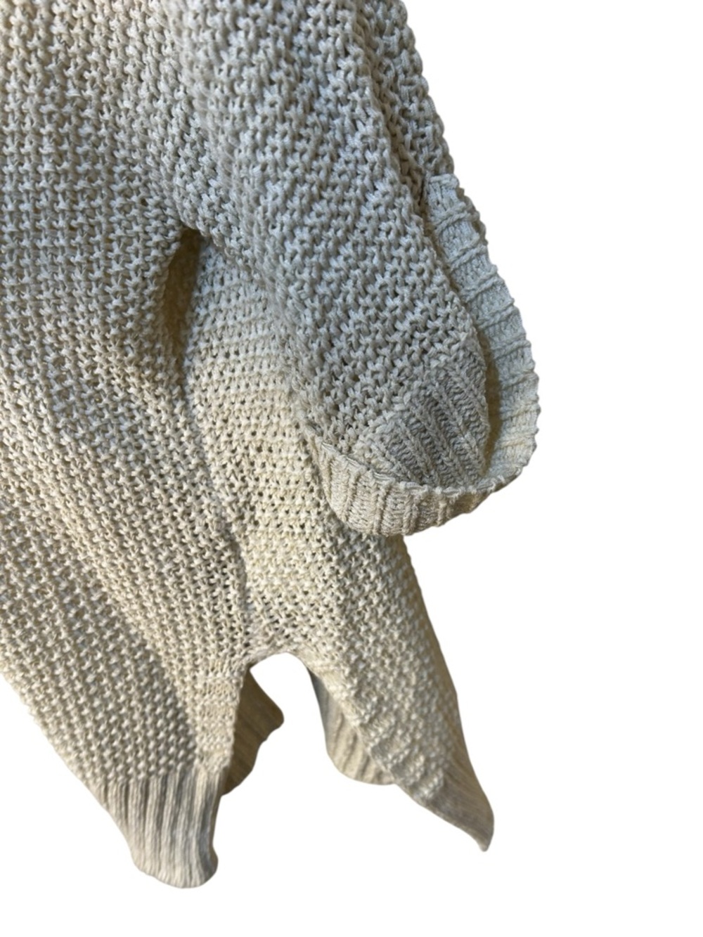 Easel Oatmeal Loose Knit Sweater Oversized Boho Lightweight Pullover 2X - Picture 4 of 9